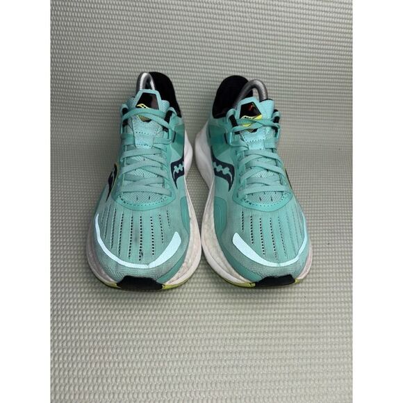 Saucony Tempus Running Athletic Shoes Sneakers Women's Size 9.5 Cool Mint/Acid - Picture 2 of 9